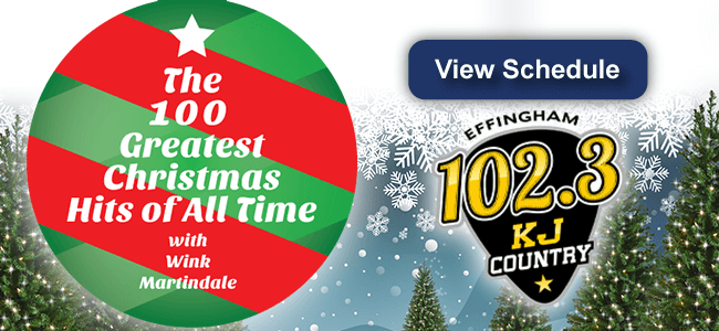 View the Schedule for the 100 greatest Christmas hits of all time with Wink Martindale